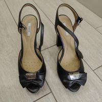 Scarpe donna con tacco Geox nere usate pochissimo