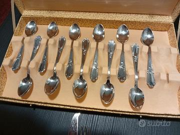 11 cucchiaini argento 1000