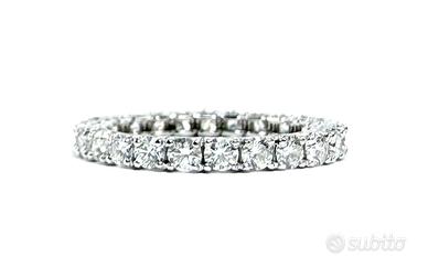 Anello veretta circolare di diamanti 1.50ct
