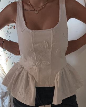 Top a corsetto Lumina