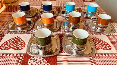 Servizio tazzine da caffè Pagnossin 707 vintage