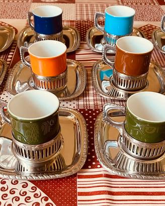 Servizio tazzine da caffè Pagnossin 707 vintage