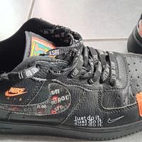 Scarpa Nike Air Force 1 Low Top JDI Nero
