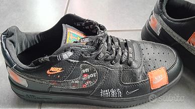 Scarpa Nike Air Force 1 Low Top JDI Nero