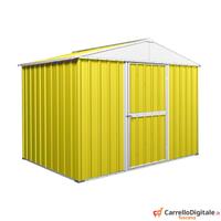 Box baracca lamiera Acciaio 275x175cm giallo