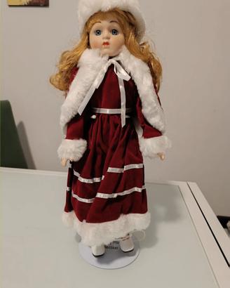 Bambola di porcellana dipinta a mano 1988