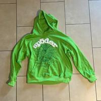 felpa sp5der verde in cotone