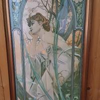 Stampe con figura femminile Art Nouveau