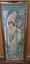 Stampe con figura femminile Art Nouveau