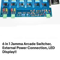 Jamma 6 in 1 arcade display lcd numero gioco