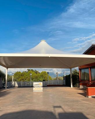 Gazebo Tensostruttura MT 12 x 12 Nuovo Certificato