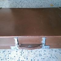 Valigia Inglese in Pelle e Cartone anni 50