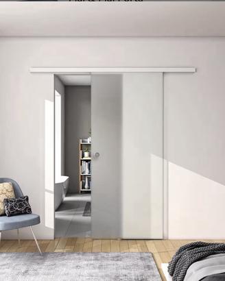 Porta in vetro scorrevole 90x225 nuova
