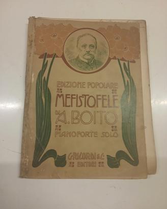 Spartito mefistofele  pianoforte solo primi 900