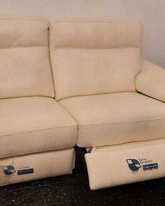 divano in vera pelle motorizzato relax elettrico