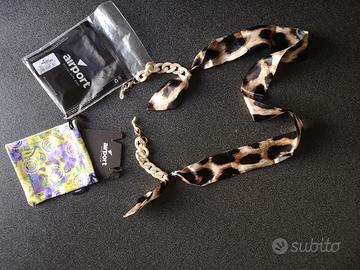 Catenella occhiali donna foulard animalier