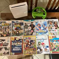 Nintendo Wii + 10 giochi + pedana e accessori