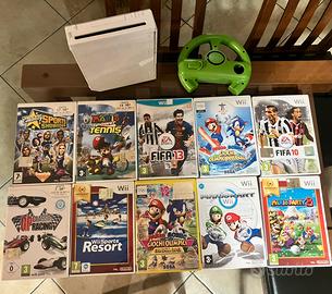 Nintendo Wii + 10 giochi + pedana e accessori