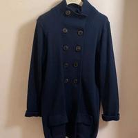 Cappotto misto lana blu 42