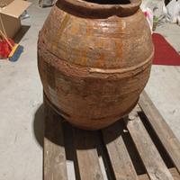 anfora antica smaltata, giara