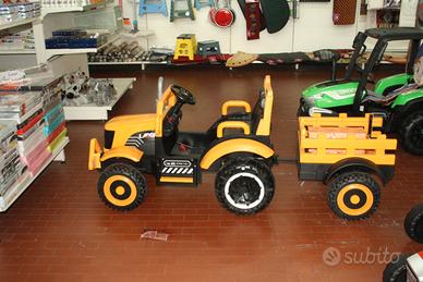 Trattore Elettrico per Bambini con Rimorchio