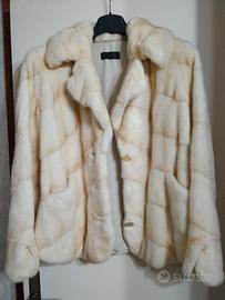 GIACCA CODE DI VISONE BIANCO