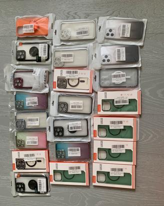 N. 22 Custodie per iPhone 14 e 15 Pro Max
