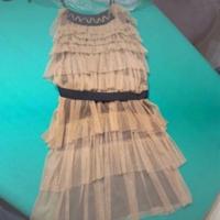 Vestito Liu Jo in tulle marrone a balze