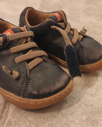 Scarpe in pelle blu Camper bambino