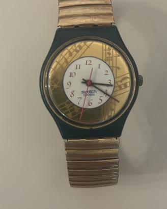 Swatch Vintage Musica Note Musicali Oro 1991 -Raro