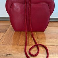 Borsa pochette pelle rossa Renaud Pellegrino