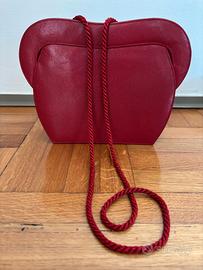 Borsa pochette pelle rossa Renaud Pellegrino