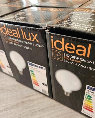 10 lampadine Ideallux E27 D095 8W 950 lumen
