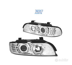FARI BMW E39 95-03 ANGEL EYES 3D CROMATI FRECCE A 