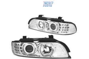 FARI BMW E39 95-03 ANGEL EYES 3D CROMATI FRECCE A 