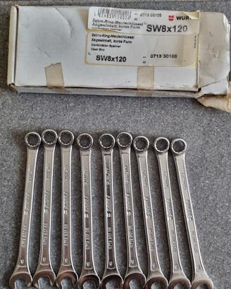 Chiave combinata corta Würth Zebra SW 8x120