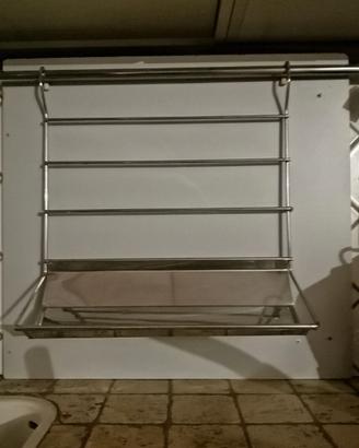 Porta oggetti in acciaio inox per cucina-bagno