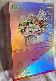 Cestino di fiori in mattoncini stile Lego