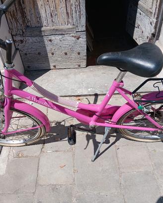 bicicletta city bike  da bambina  rosa 20"