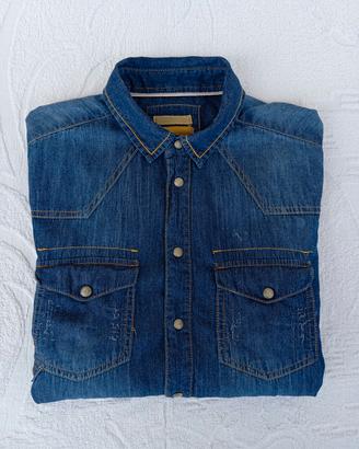 Camicia Uomo In Denim  (Taglia M)