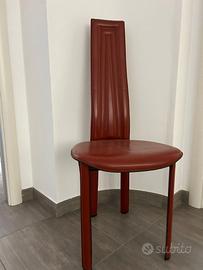 sedie di design rosse