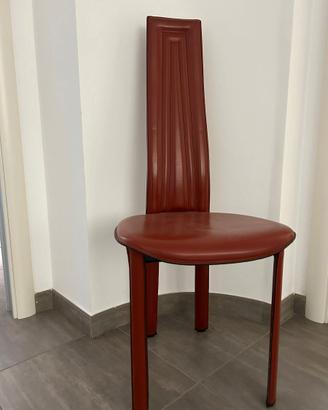 sedie di design rosse