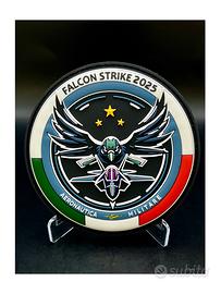 Patch Falcon Strike 2025 Aeronautica Mil in PVC