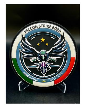 Patch Falcon Strike 2025 Aeronautica Mil in PVC