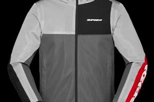 GIACCA ESTIVA SPIDI HOODIE NET ESTIVA ROSSO/GRIGIO
