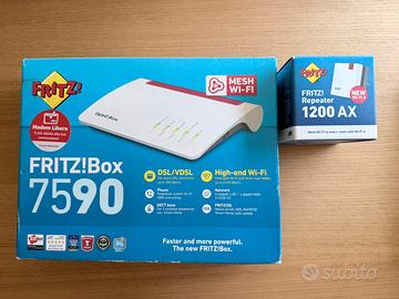AVM FRITZ!Box 7590 + FriXtender + Repeater 1200 AX