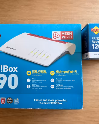 AVM FRITZ!Box 7590 + FriXtender + Repeater 1200 AX