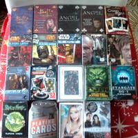 Lotto 19 mazzi carte poker collez. nuovi sigillati