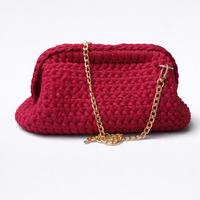 Clutch bag borgogna