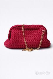Clutch bag borgogna